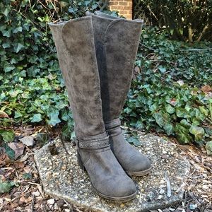 Garland Gray Tall Boots